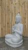 Product image 3 of the product “Seated Buddha made of Riverstone in Dharmachakra gesture of wheel of the teaching of the Dharma, H. 79cm. ”